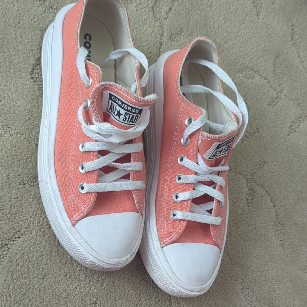Converse Coral Low-Top Sneakers